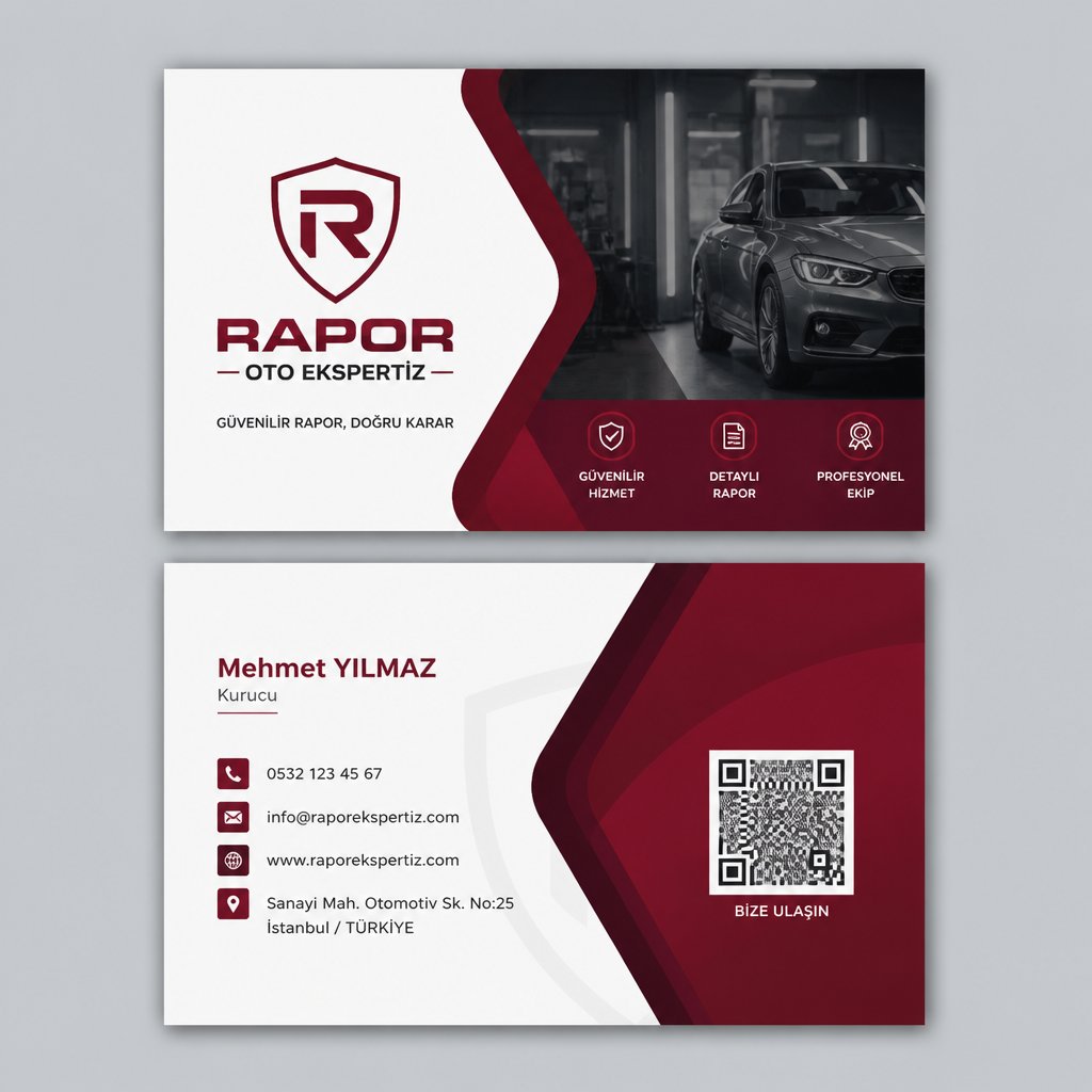 Bordo Premium Rapor Oto Ekspertiz Kartvizit Tasarımı 1 Bordo Premium Rapor Oto Ekspertiz Kartvizit Tasarımı