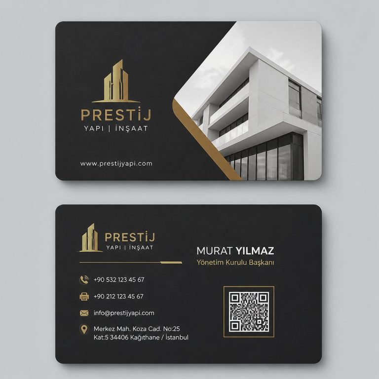 CMYK Gold Prestij Yapı İnşaat Firması Kartvizit Tasarımı CMYK Gold Prestij Yapı İnşaat Firması Kartvizit Tasarımı
