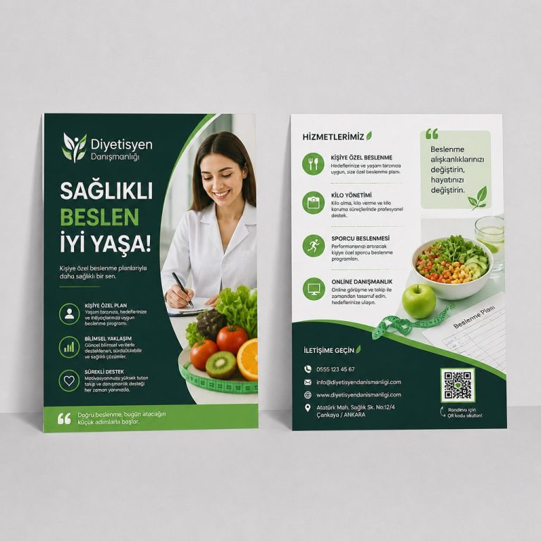 Diyetisyen DanışManlığı Dinamik Şerit Firmaya Özel Broşür Tasarımı Diyetisyen DanışManlığı Dinamik Şerit Firmaya Özel Broşür Tasarımı