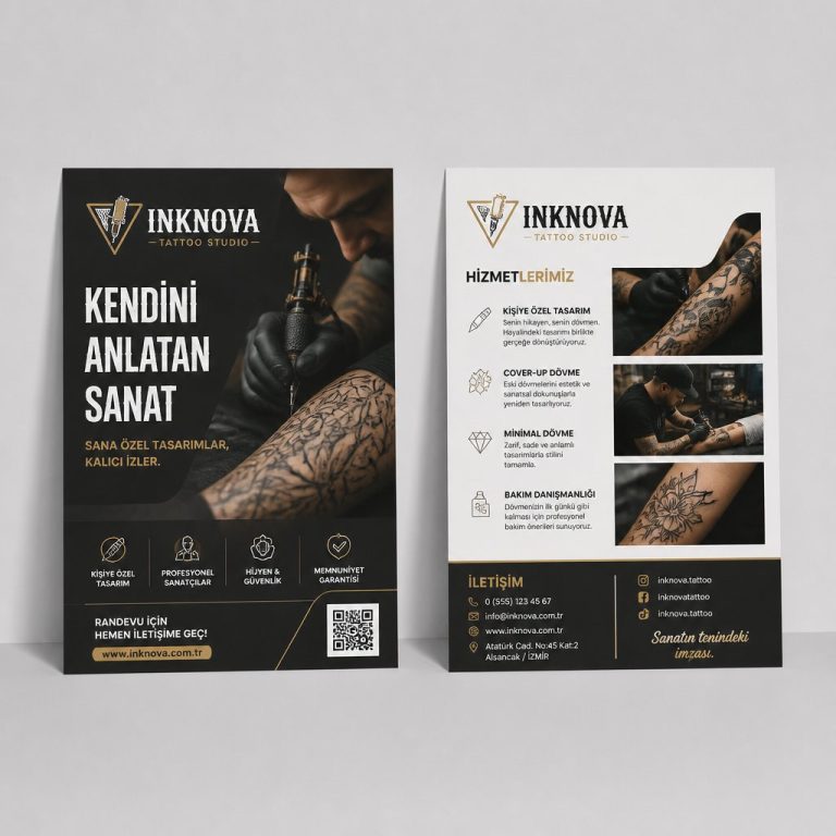 DöVme StüDyosu Bölgesel Güven Firmaya Özel Broşür Tasarımı