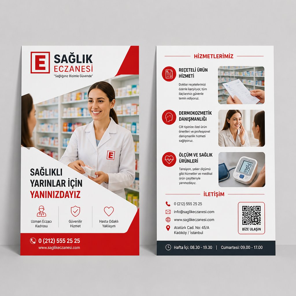 Eczane Gerçek Mekân Hikâyesi Firmaya Özel Broşür Tasarımı 1 Eczane Gerçek Mekân Hikâyesi Firmaya Özel Broşür Tasarımı