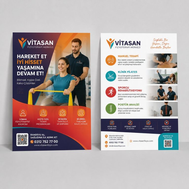 Fizyoterapi Merkezi Editoryal Vitrin Firmaya Özel Broşür Tasarımı Fizyoterapi Merkezi Editoryal Vitrin Firmaya Özel Broşür Tasarımı