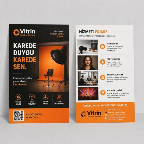 FotoğRaf StüDyosu Editoryal Vitrin Firmaya Özel Broşür Tasarımı