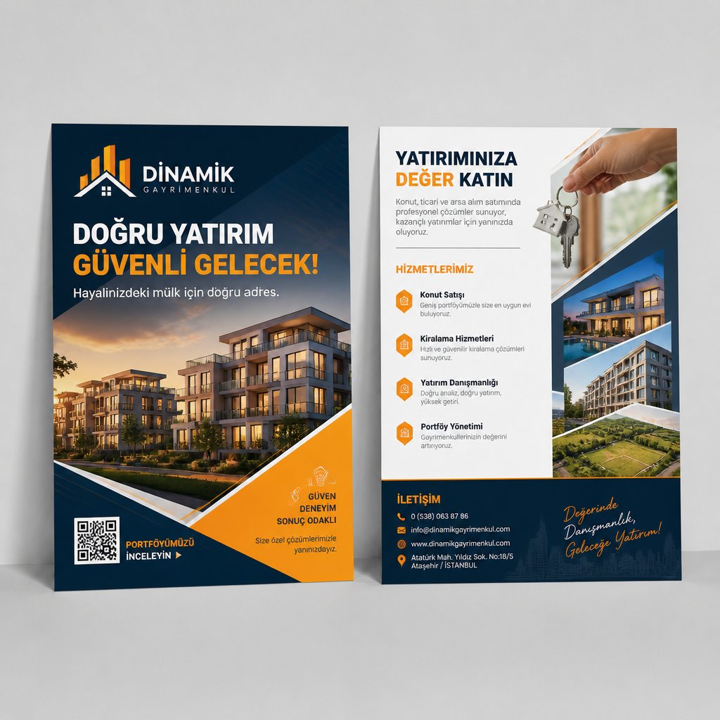 Gayrimenkul DanışManı Dinamik Şerit Firmaya Özel Broşür Tasarımı 1 Gayrimenkul DanışManı Dinamik Şerit Firmaya Özel Broşür Tasarımı