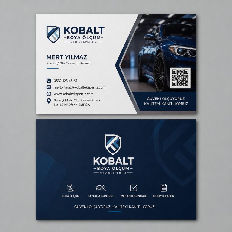Kobalt Boya Ölçüm Oto Ekspertiz Kartvizit Tasarımı Kobalt Boya Ölçüm Oto Ekspertiz Kartvizit Tasarımı