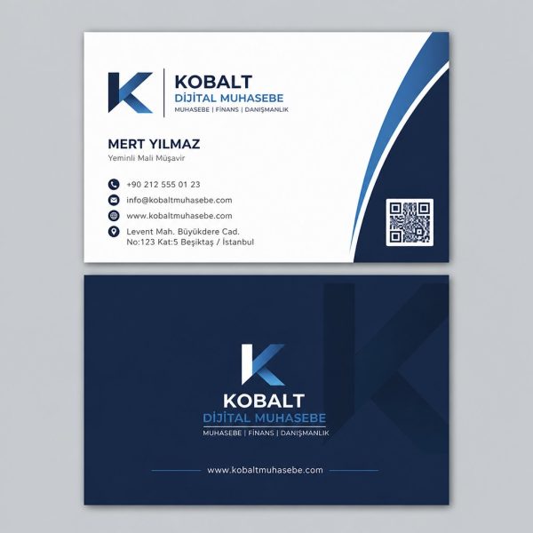 Kobalt Dijital Muhasebe Muhasebe Finans Kartvizit Tasarımı