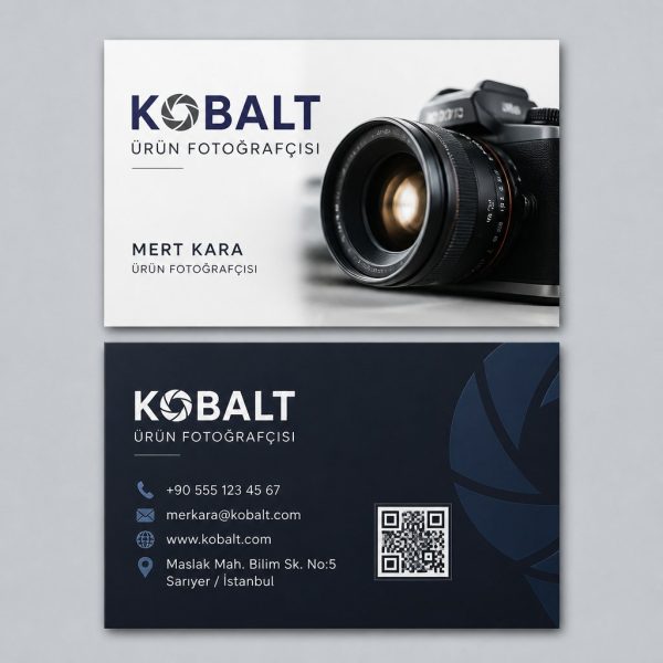 Kobalt Ürün Fotoğrafçısı Fotoğrafçı Kartvizit Tasarımı