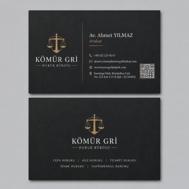 Kömür Gri Hukuk Bürosu Avukat Kartvizit Tasarımı Kömür Gri Hukuk Bürosu Avukat Kartvizit Tasarımı