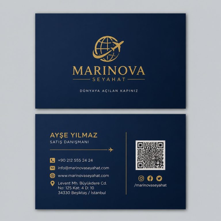 Lacivert CMYK Gold Seyahat Turizm Seyahat Acentesi Kartvizit Tasarımı Lacivert CMYK Gold Seyahat Turizm Seyahat Acentesi Kartvizit Tasarımı