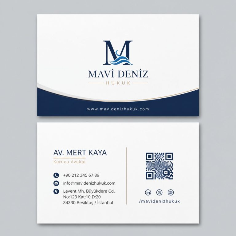 Mavi Deniz Hukuku Avukat Kartvizit Tasarımı Mavi Deniz Hukuku Avukat Kartvizit Tasarımı
