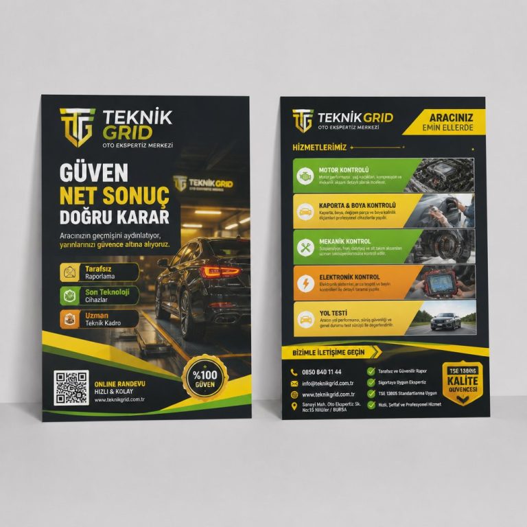 Oto Ekspertiz Merkezi Teknik Grid Firmaya Özel Broşür Tasarımı Oto Ekspertiz Merkezi Teknik Grid Firmaya Özel Broşür Tasarımı