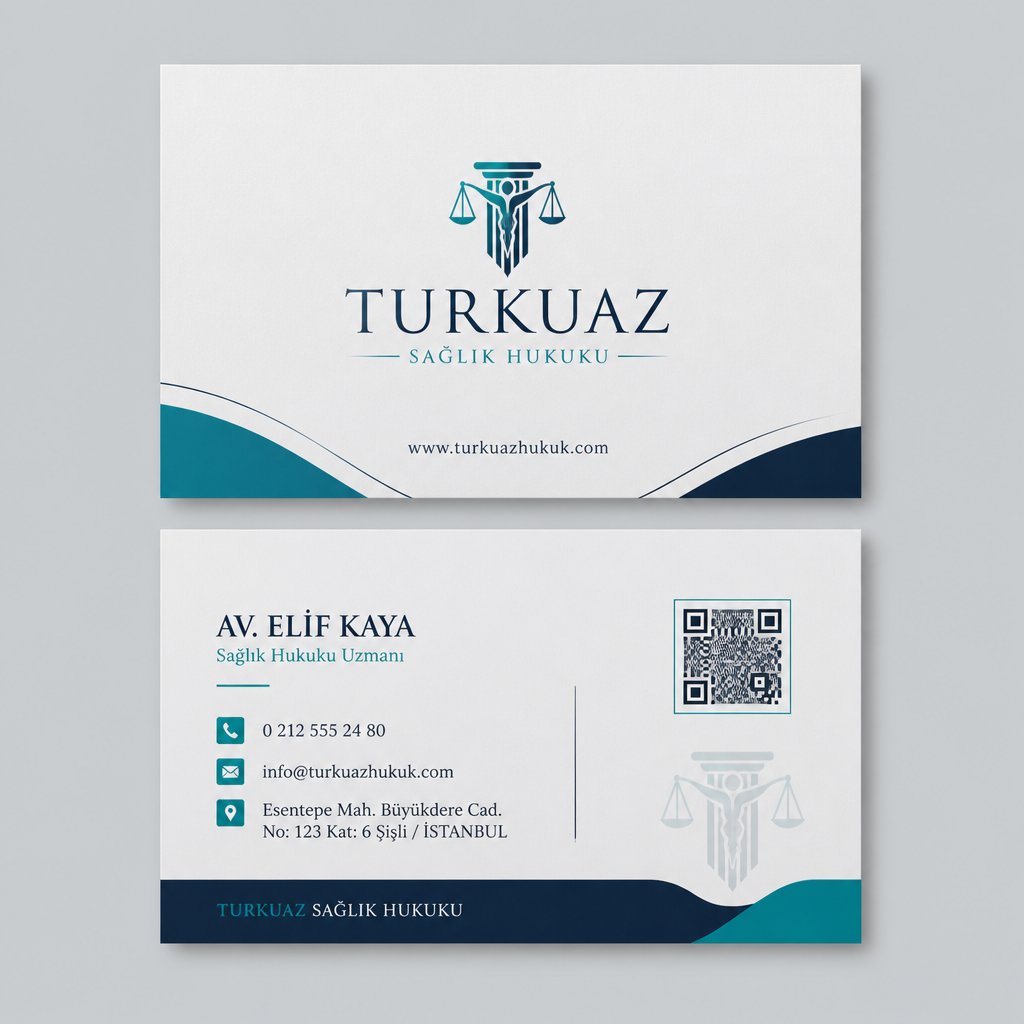 Turkuaz Sağlık Hukuku Avukat Kartvizit Tasarımı 1 Turkuaz Sağlık Hukuku Avukat Kartvizit Tasarımı