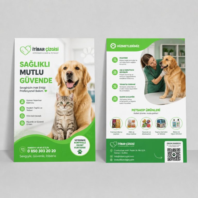 Veteriner Kliniğİ Ve Petshop İtibar Çizgisi Firmaya Özel Broşür Tasarımı Veteriner Kliniğİ Ve Petshop İtibar Çizgisi Firmaya Özel Broşür Tasarımı